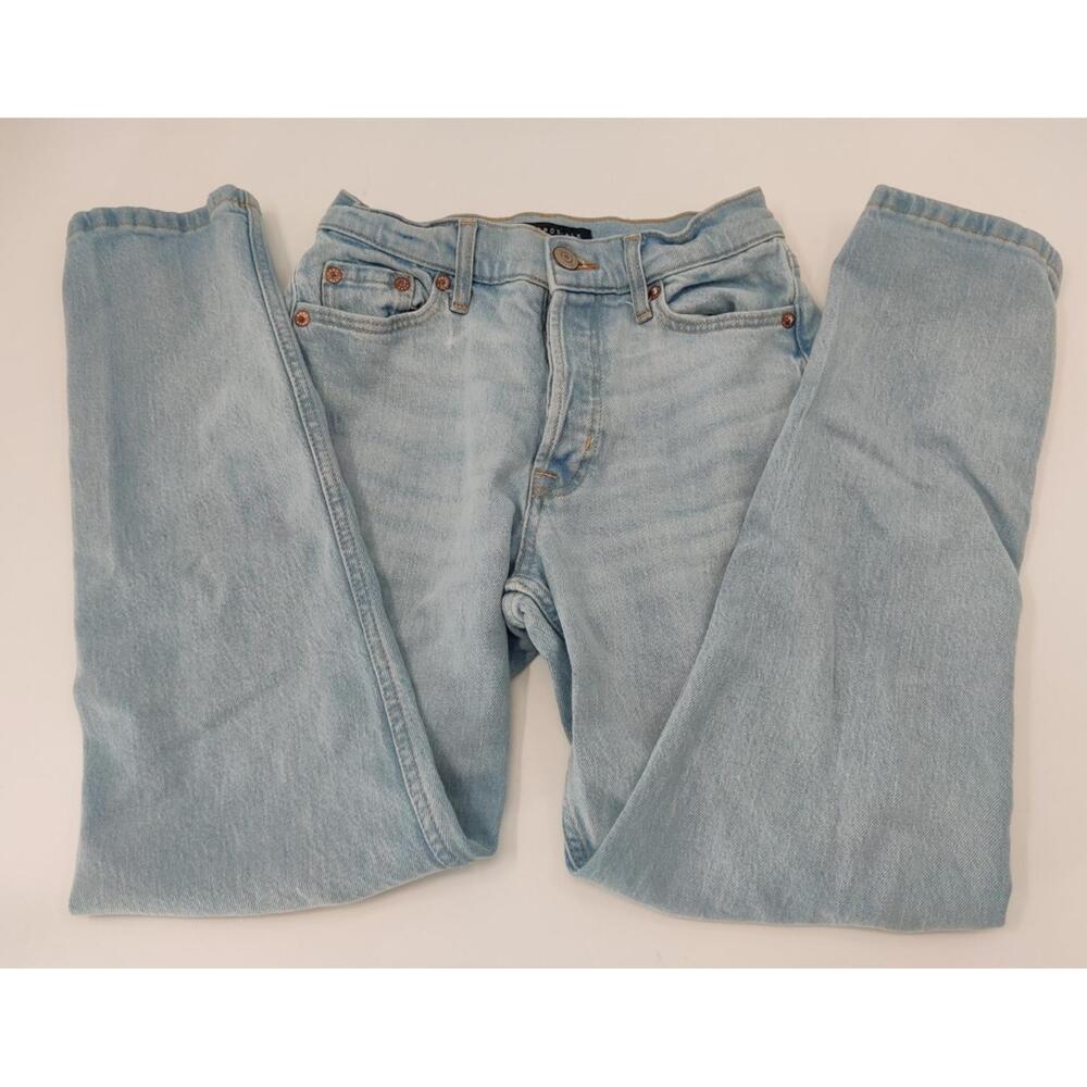 Aeropostle Women's Size 00 Light Wash Denim Skinny Button‎ Fly Mom Jean Denim